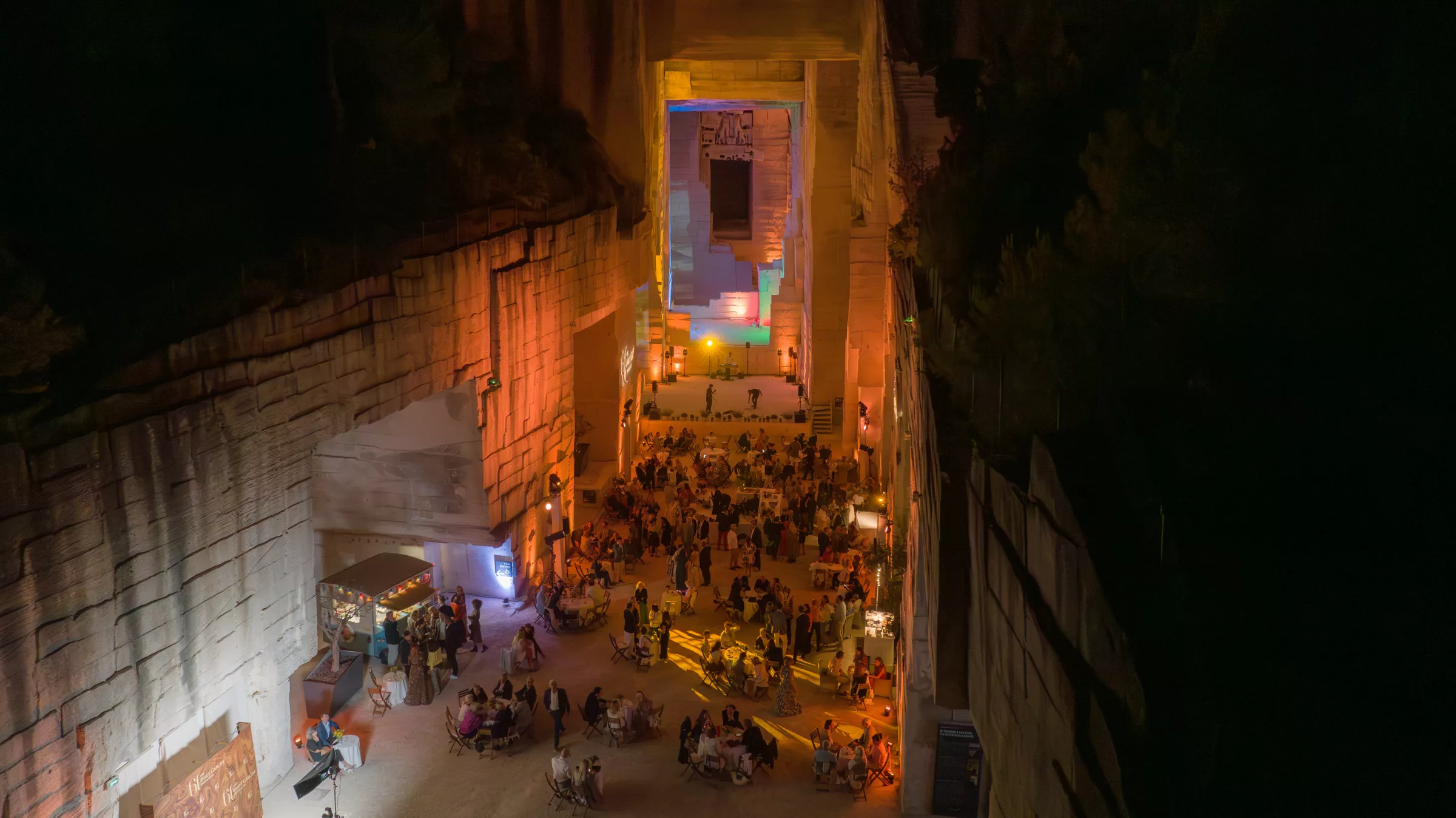 carrières vues d'en haut
